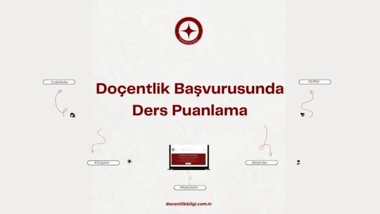 Doçentlik Başvurusunda Ders Puanlama Nasıl Yapılır?